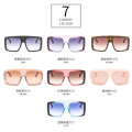 2020 Fashion Half Frame Sunglasses One Piece Lens Sunglasses Oversize Sunglasses